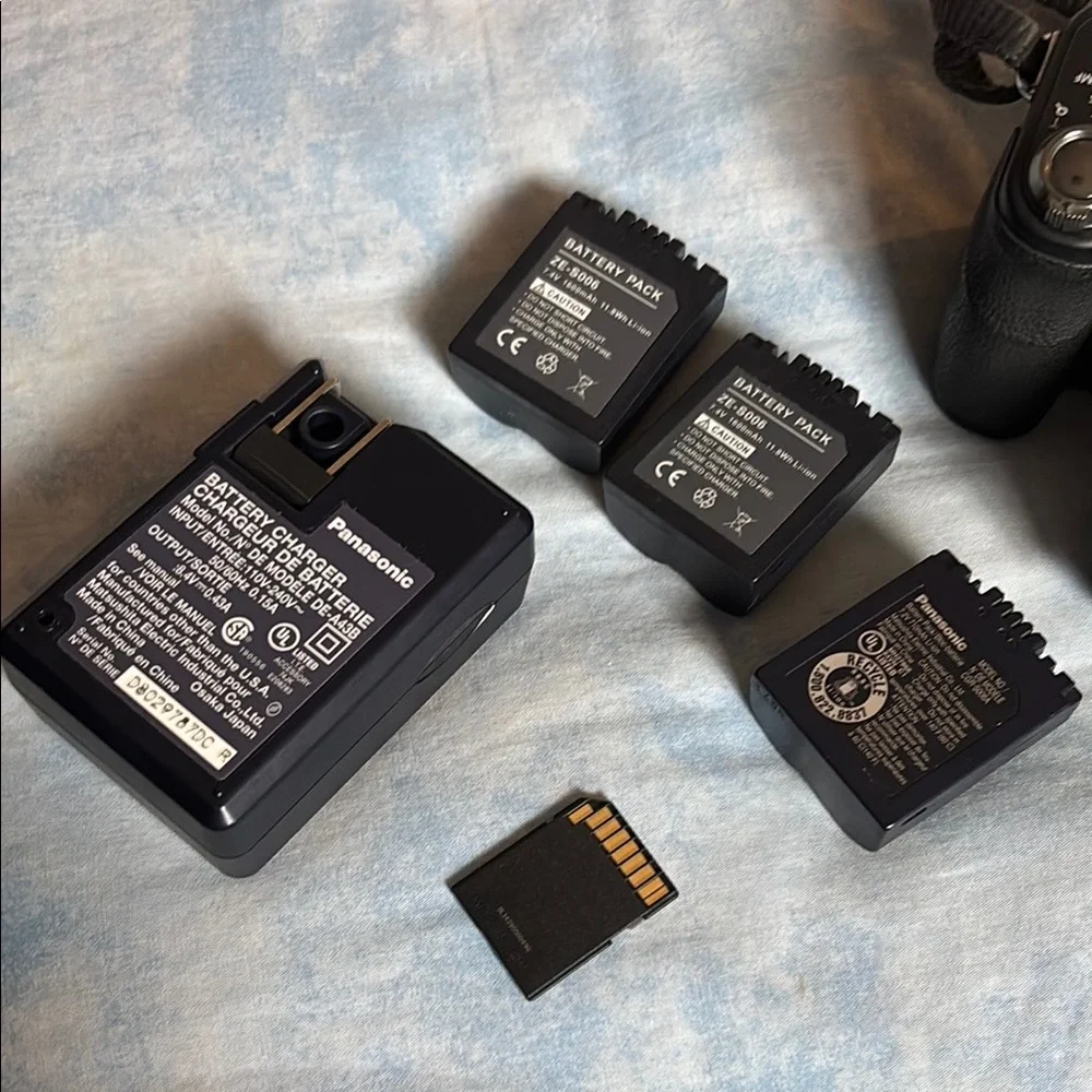 Panasonic Black Digital Camera with extra batteries and 16GB memory card